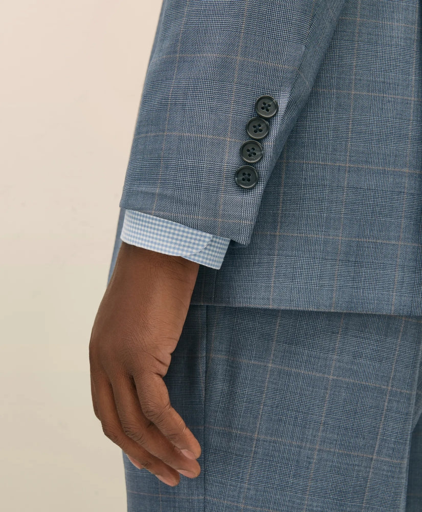 Classic Fit Wool Overcheck 1818 Suit