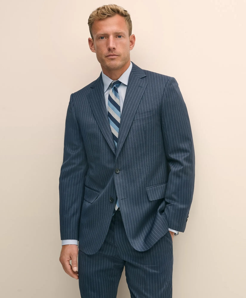 Classic Fit Wool Pinstripe 1818 Suit