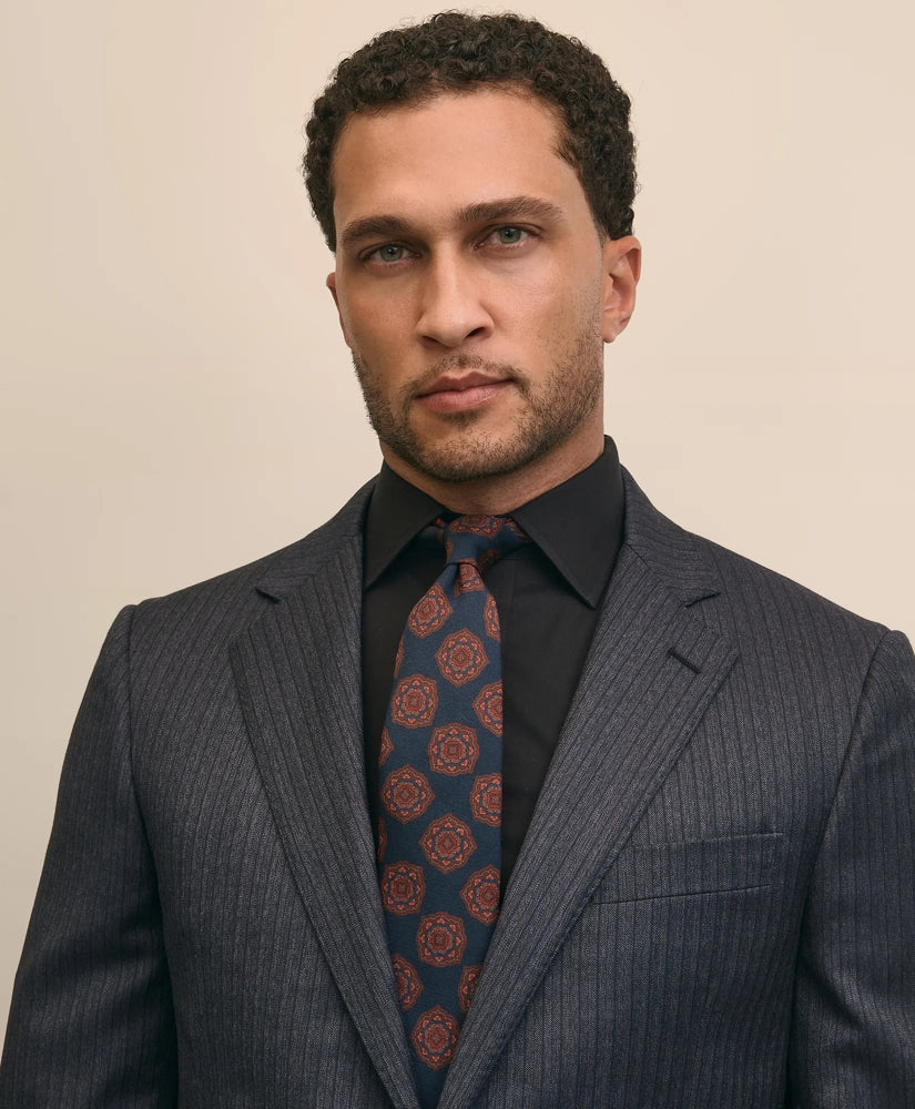 Classic Fit Wool Pinstripe 1818 Suit