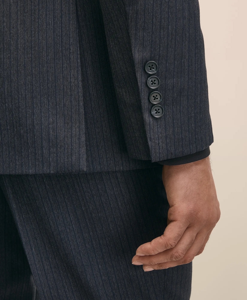 Classic Fit Wool Pinstripe 1818 Suit