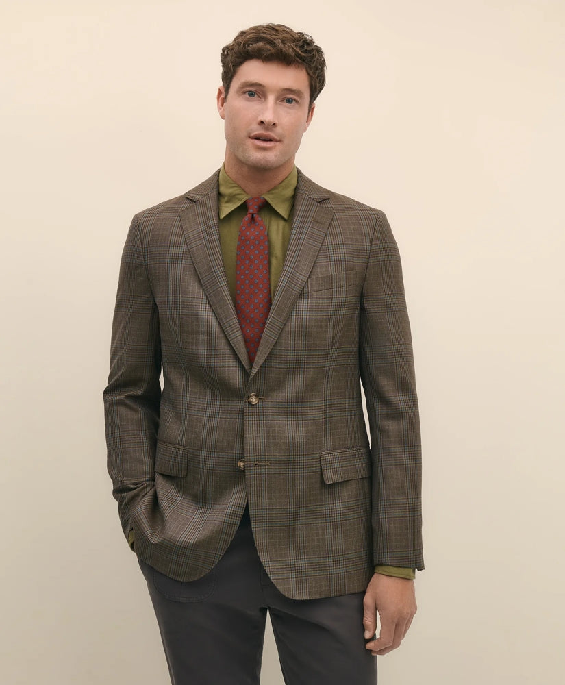 Classic Fit Wool Plaid Sport Coat