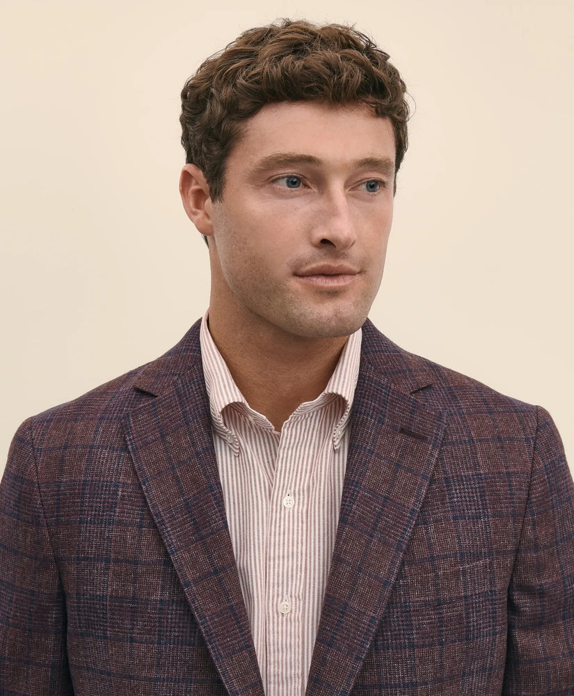 Classic Fit Wool Flannel Plaid Sport Coat