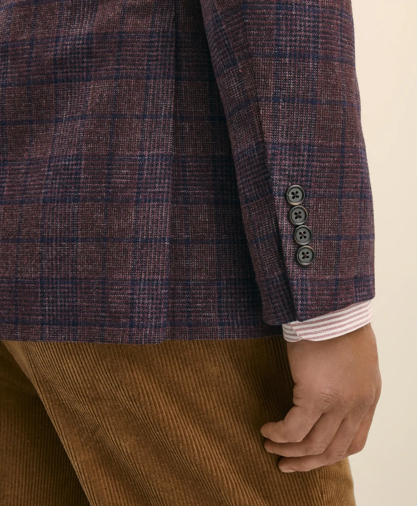 Classic Fit Wool Flannel Plaid Sport Coat