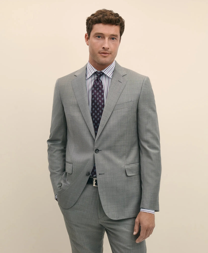 Classic Fit Wool Sharkskin 1818 Suit
