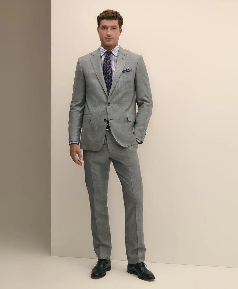 Classic Fit Wool Sharkskin 1818 Suit