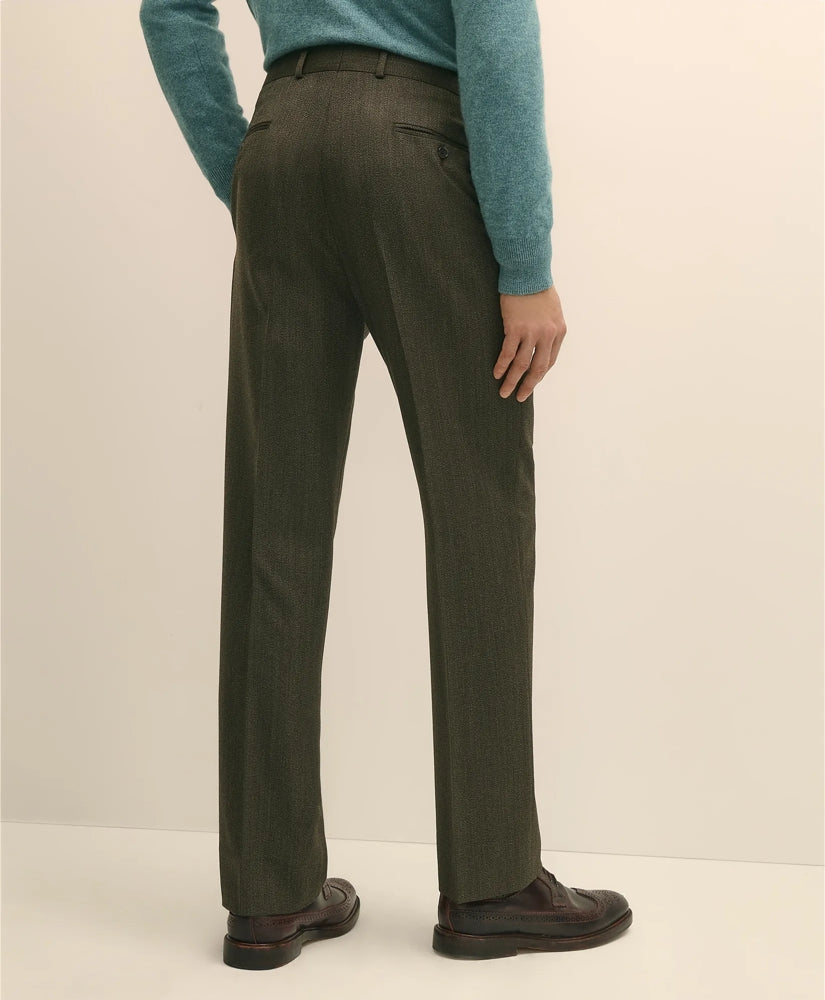 Classic Fit Wool Twill Dress Pants