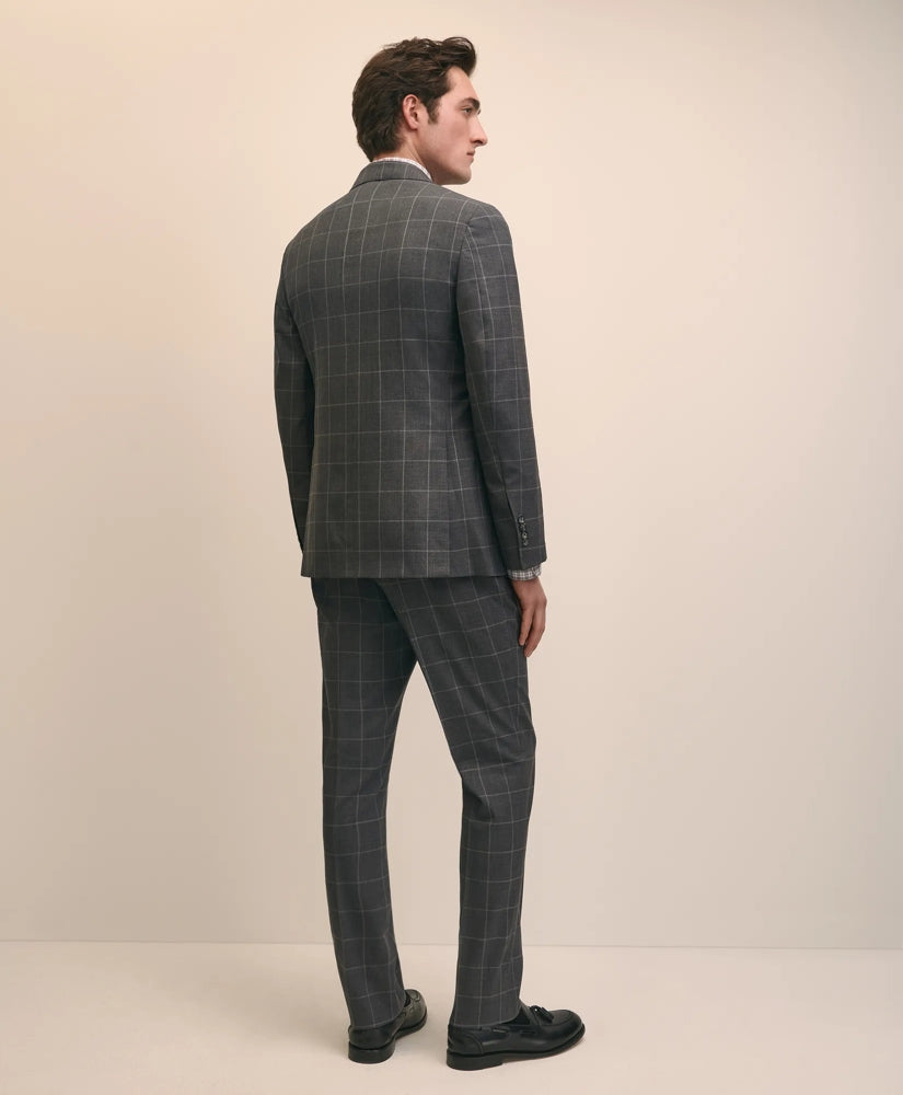 Classic Fit Wool Windowpane 1818 Suit