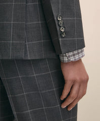 Classic Fit Wool Windowpane 1818 Suit