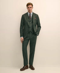 Classic Fit Wool Windowpane Suit Vest