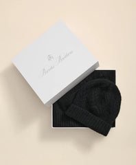 Cotton-Alpaca-Wool Blend Hat & Scarf Boxed Set