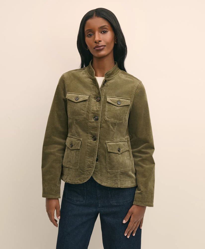 Cotton Blend Corduroy Jacket