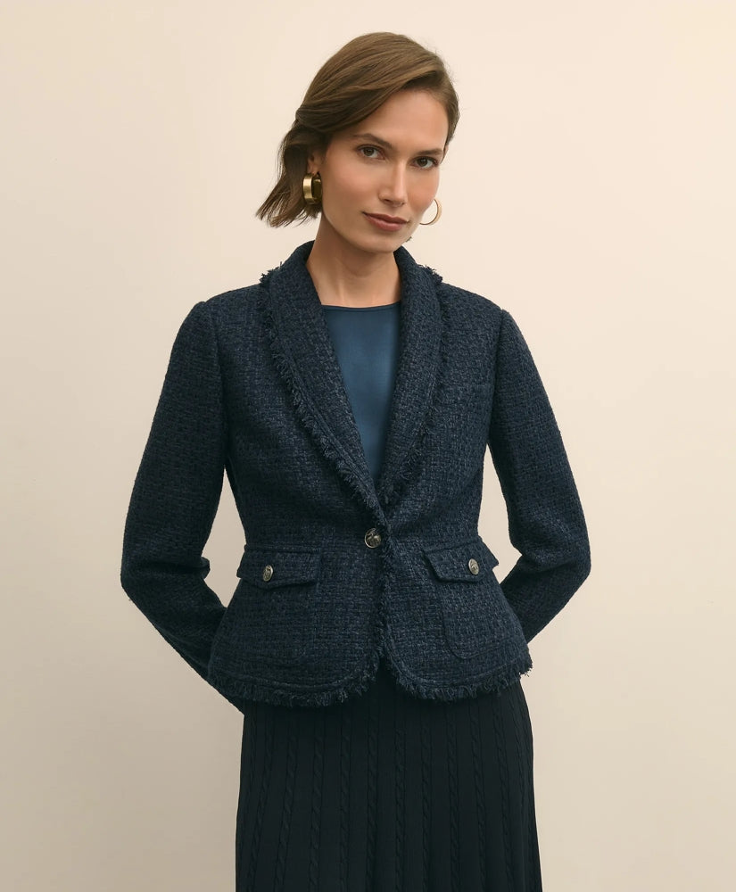 Fringed Boucle Jacket