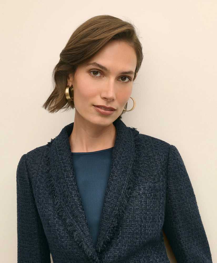 Fringed Boucle Jacket