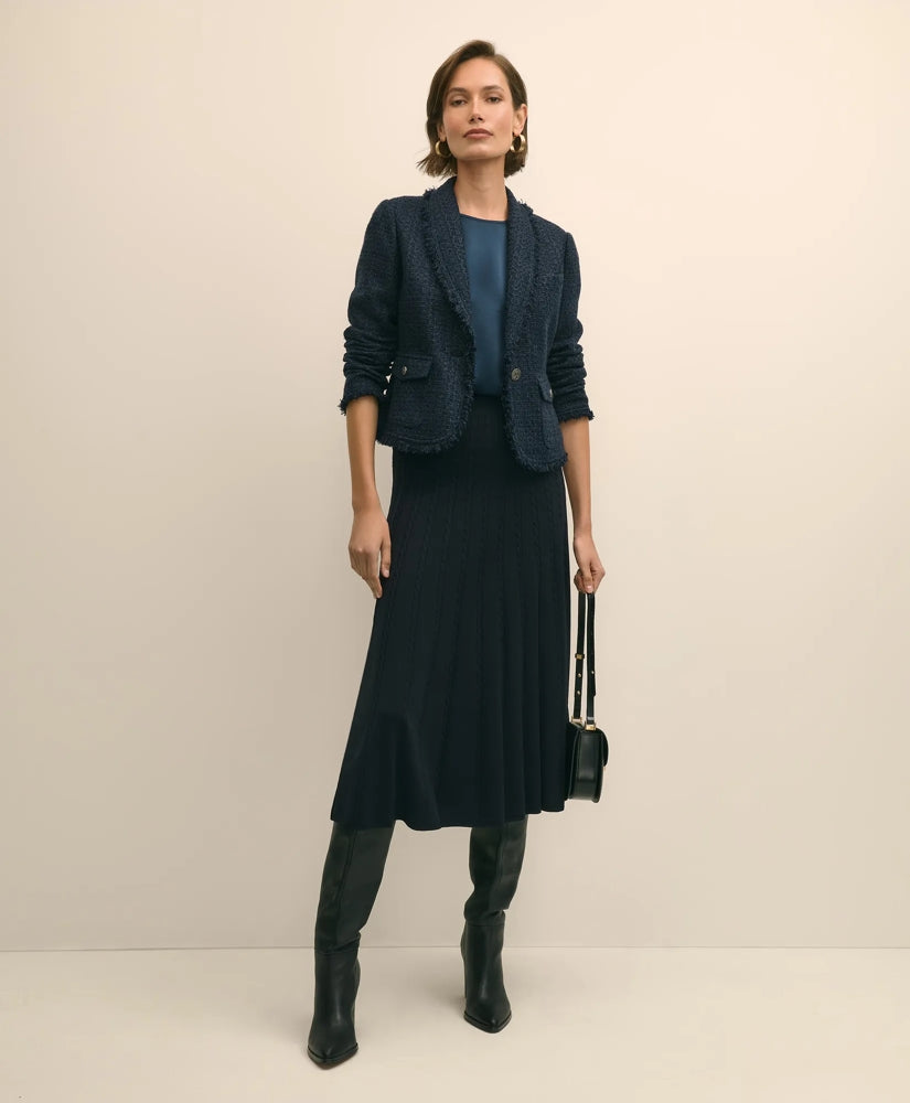 Fringed Boucle Jacket