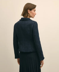 Fringed Boucle Jacket