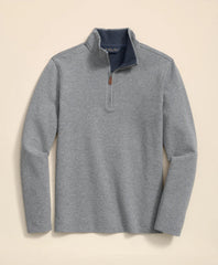 Cotton Blend Pique Quarter-Zip