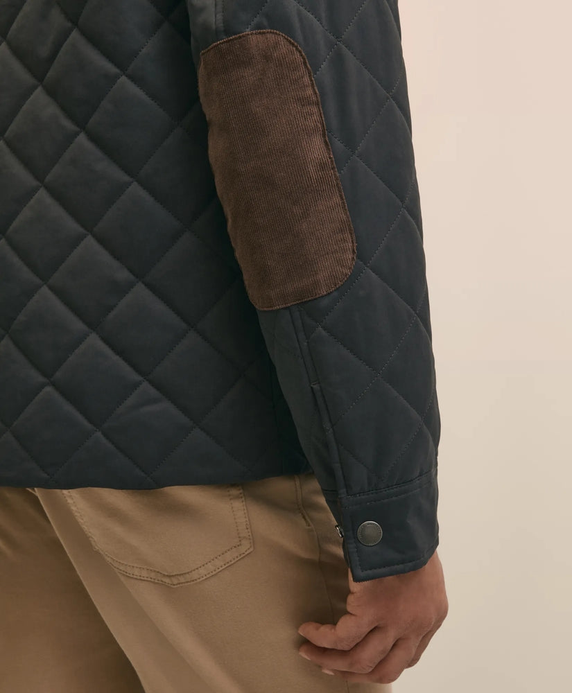 Big & Tall Cotton Blend Quilted Shirt Jacket