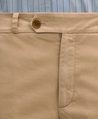 Cotton Blend Relaxed Chino Pants