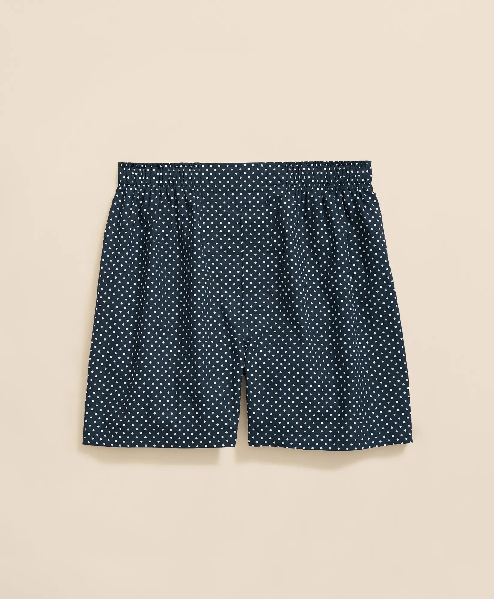 Cotton Broadcloth Dot Boxers