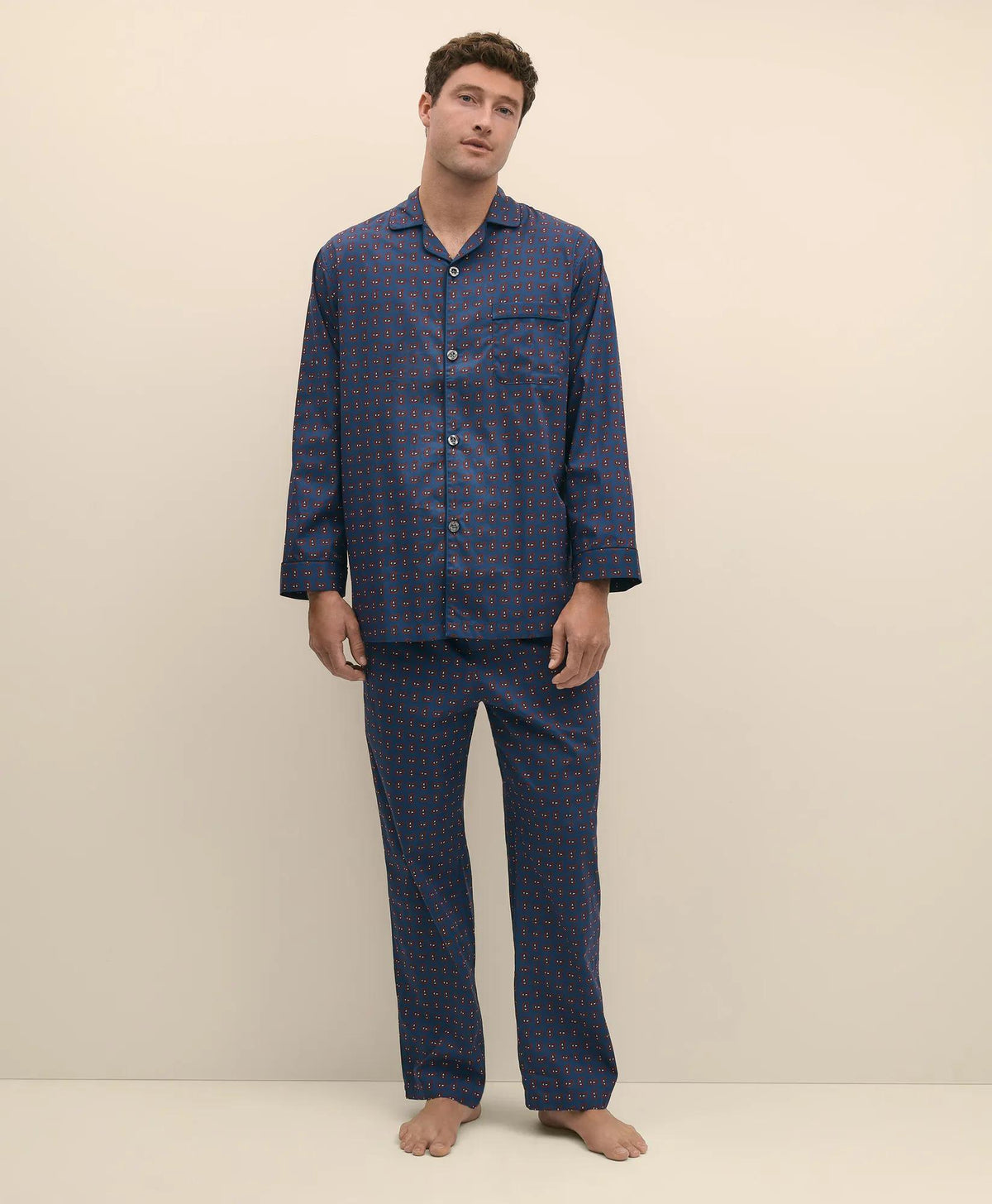 Cotton Broadcloth Paisley Pajamas