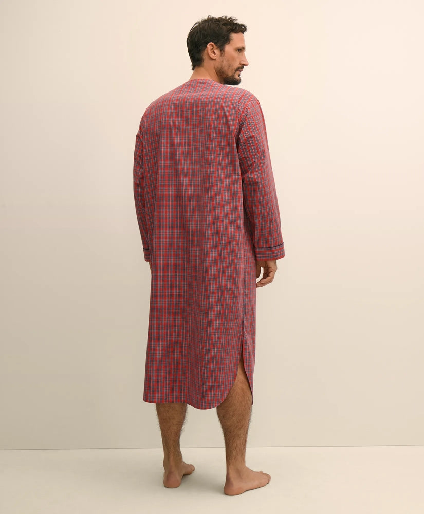 Cotton Broadcloth Royal Stewart Tartan Nightshirt