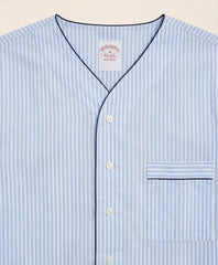 Cotton Broadcloth Striped Nightshirt