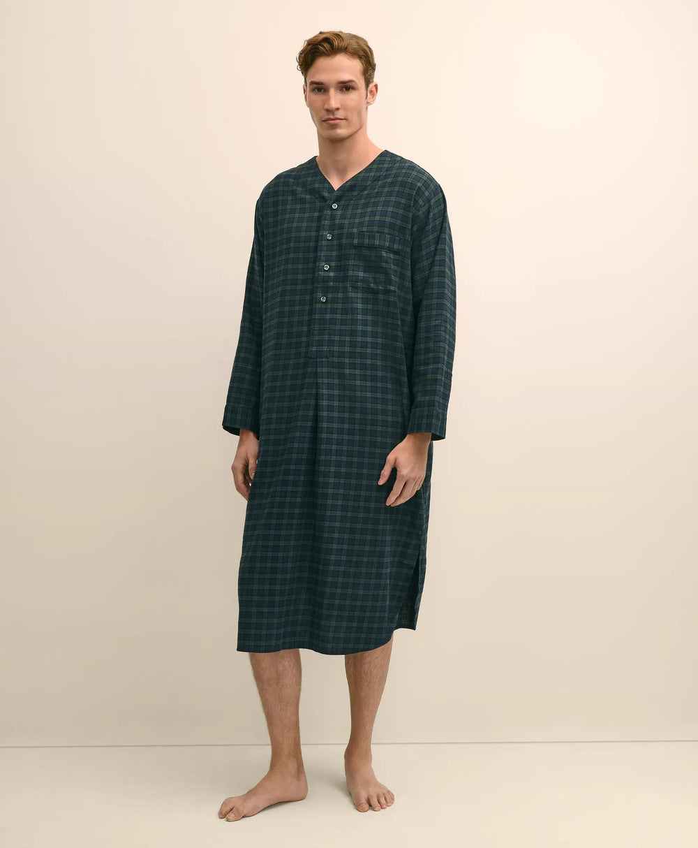 Cotton Flannel Tartan Nightshirt