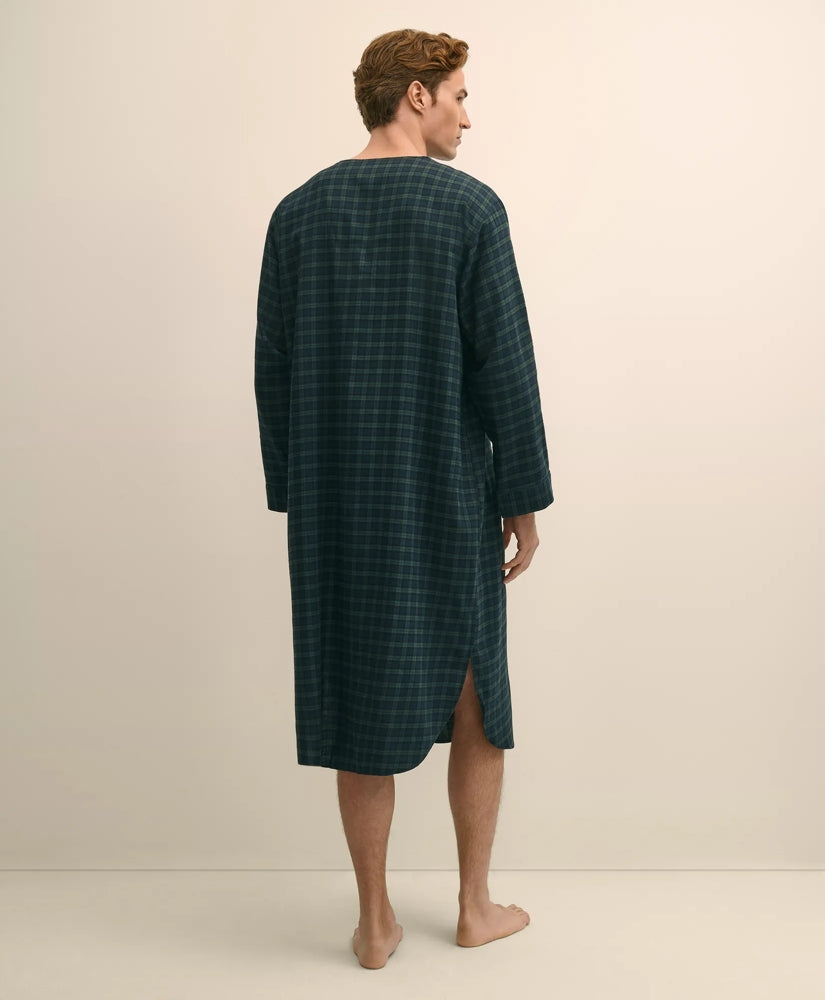 Cotton Flannel Tartan Nightshirt
