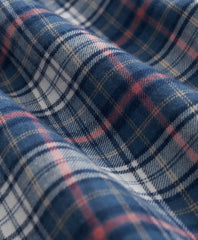 Cotton-Cashmere Flannel Plaid Sport Shirt