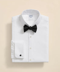 Cotton Oxford Button-Down Collar, Pique Bib Tuxedo Shirt