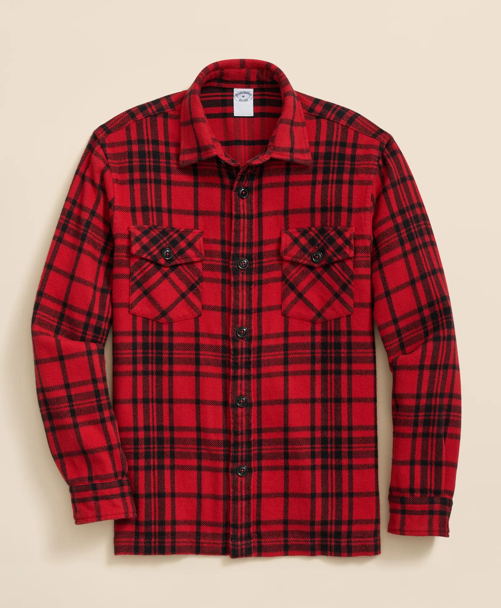 Cotton Plaid Overshirt