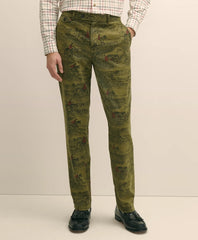 Cotton Equestrian Print Chino