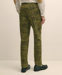 Cotton Equestrian Print Chino