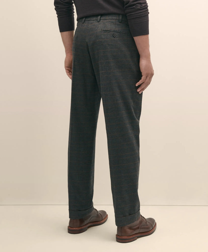 Cotton Pleated Side-Tab Chino