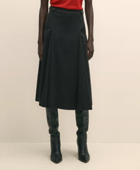 Cotton Twill A-Line Skirt