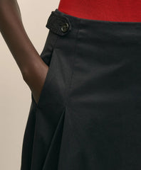 Cotton Twill A-Line Skirt