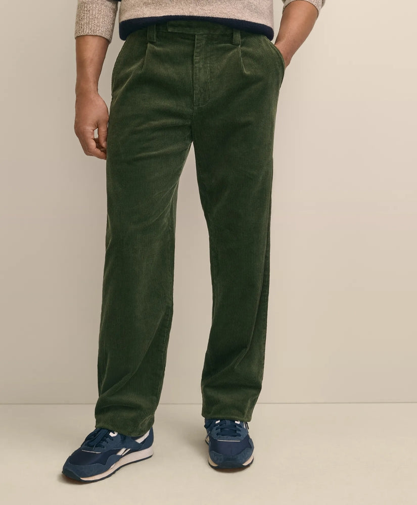 Cotton Wide-Wale Corduroy Pants