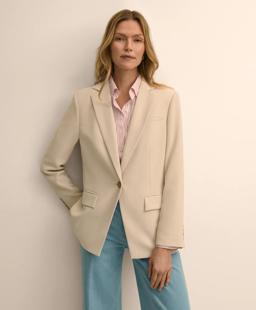 Crepe Relaxed Fit Jacket
