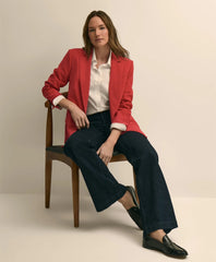 Crepe Relaxed-Fit Jacket