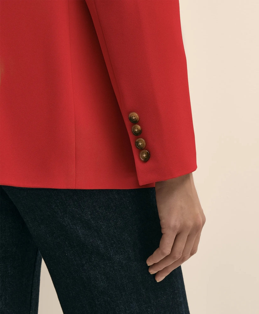 Crepe Relaxed-Fit Jacket