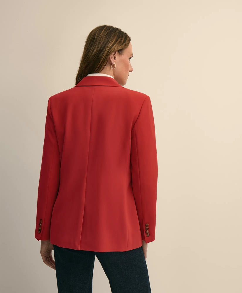 Crepe Relaxed-Fit Jacket