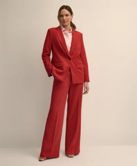 Crepe Wide-Leg Pants
