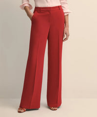 Crepe Wide-Leg Pants