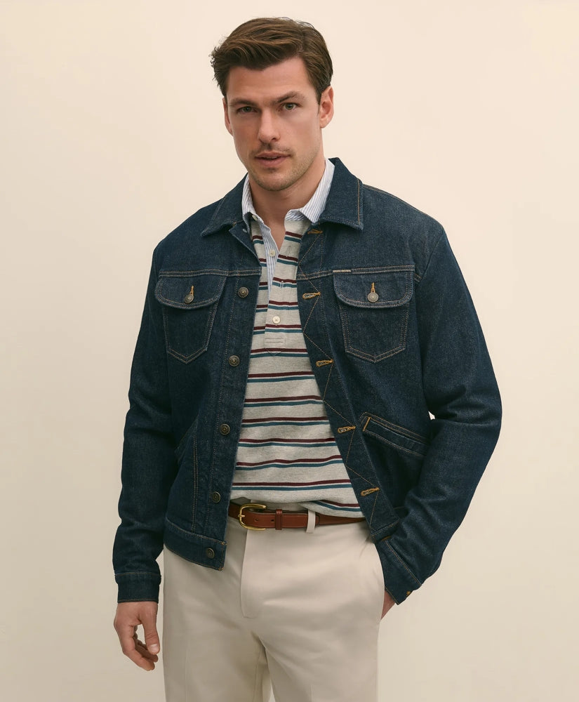 Dark Rinse Denim Trucker Jacket