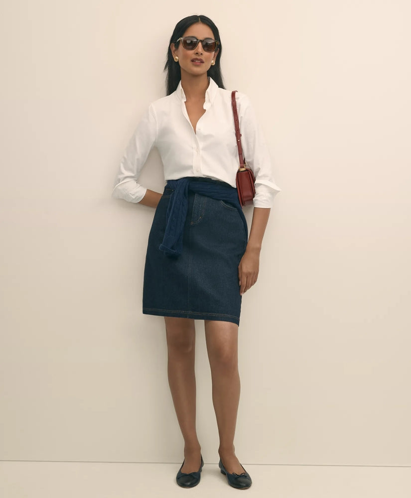 Denim Straight Skirt