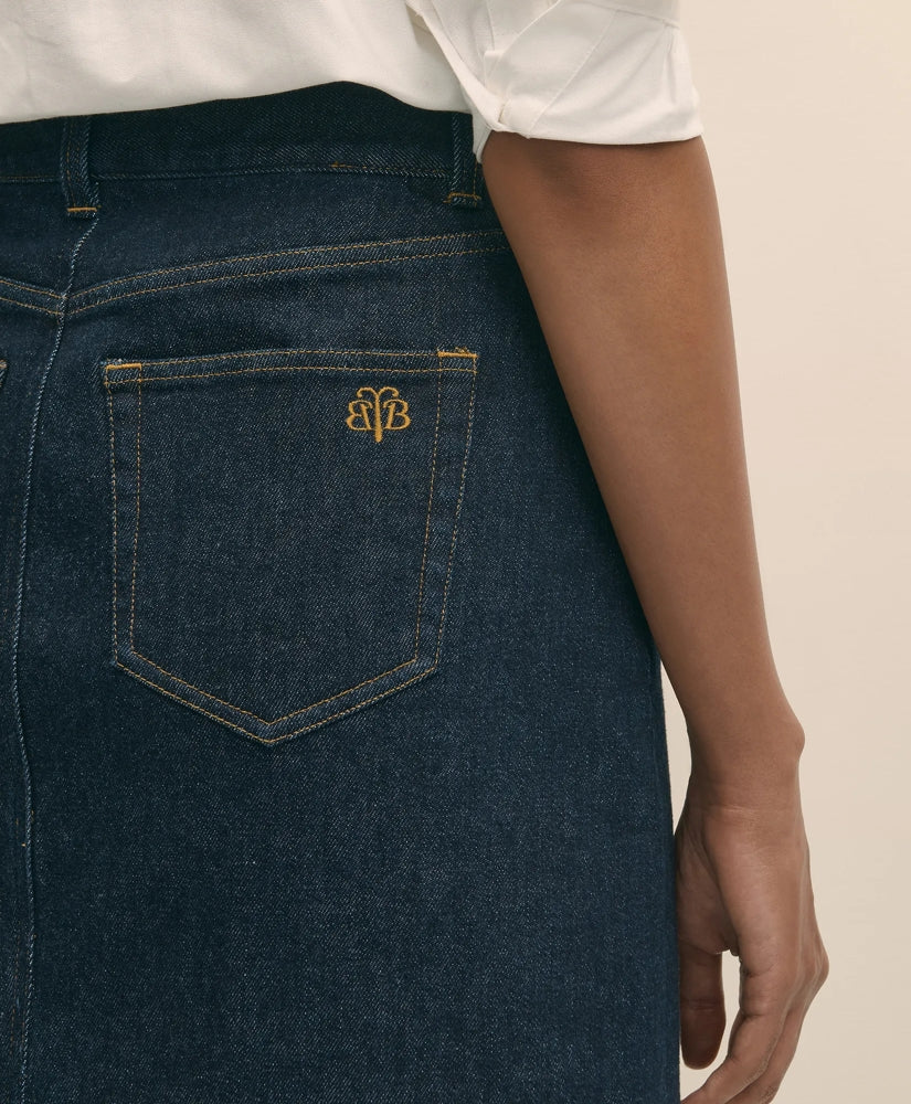 Denim Straight Skirt
