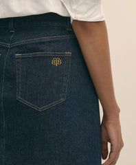 Denim Straight Skirt