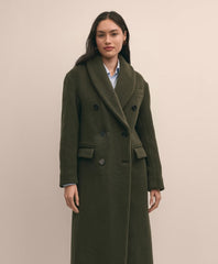 Double-Faced Wool Shawl-Collar Coat