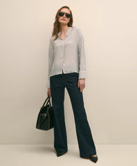 Drapey Thin Stripe Shirt