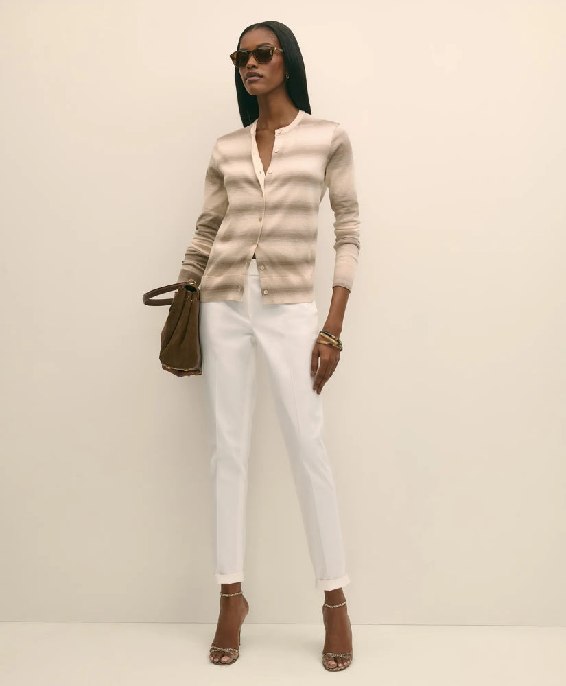 Egyptian Cotton Space-Dyed Cardigan